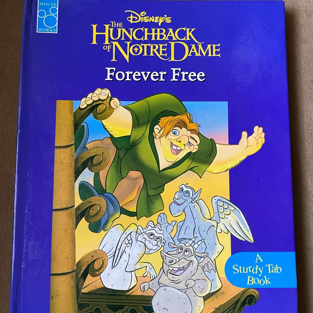Vintage Disney Hunchback of Notre Dame Tab Book
